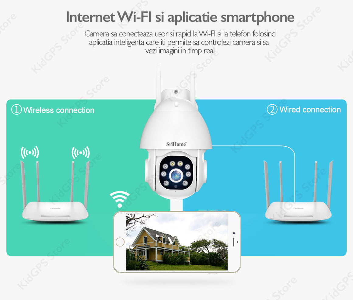 Camera de supraveghere WIFI SriHome SH039B Pro Camera de supraveghere WIFI SriHome SH039B Pro
